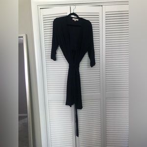 LOFT navy wrap dress